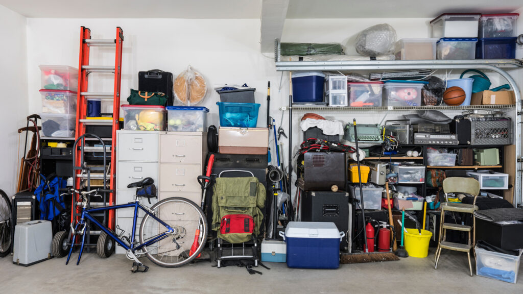 Cluttered garage image
