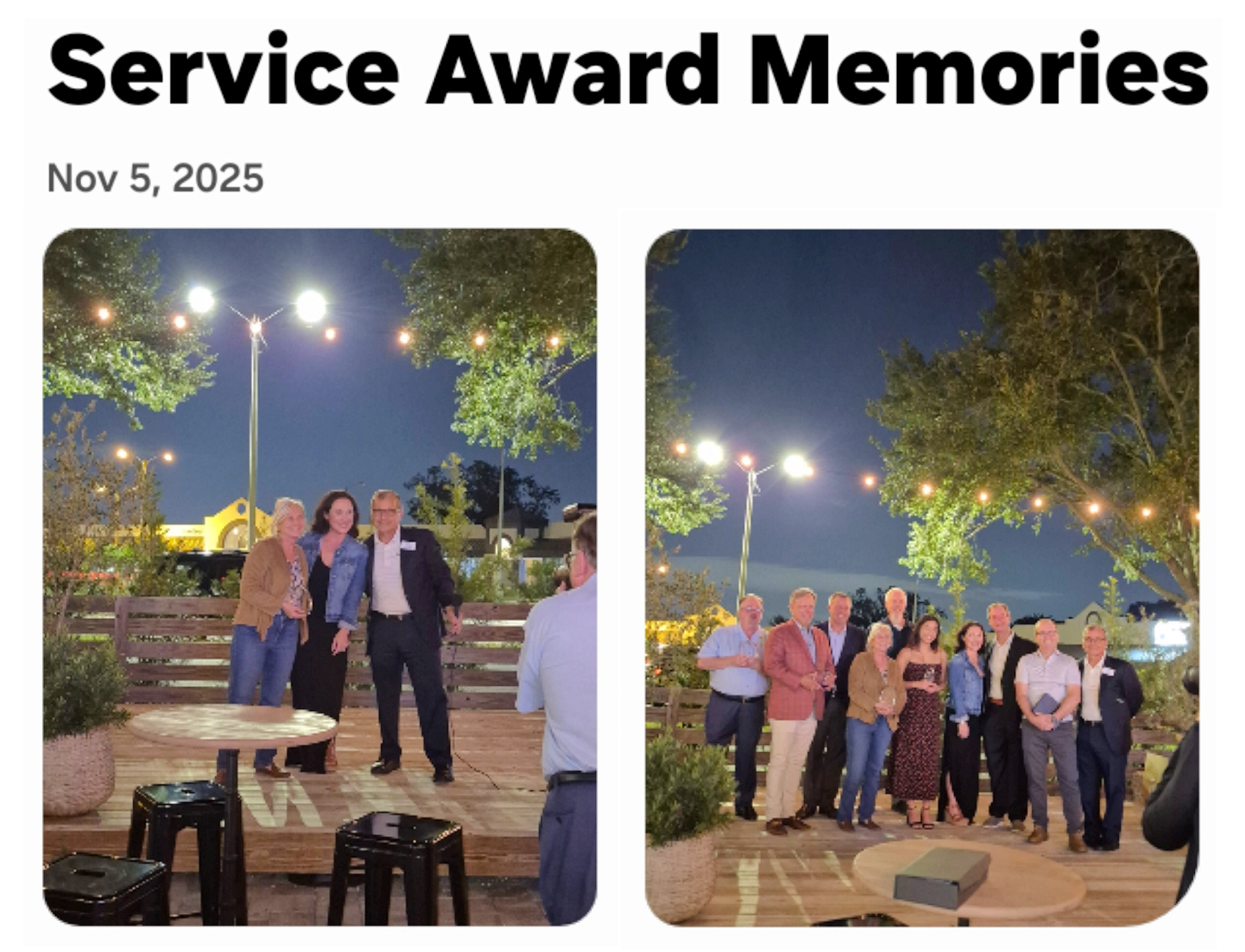 VCS award to Shelley from Covenant Cleaning Services