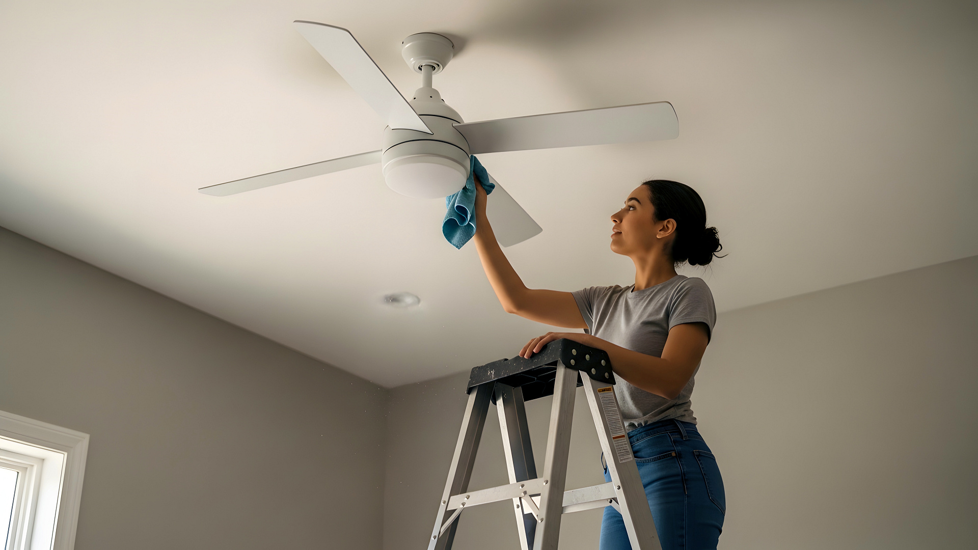How to clean ceiling fans