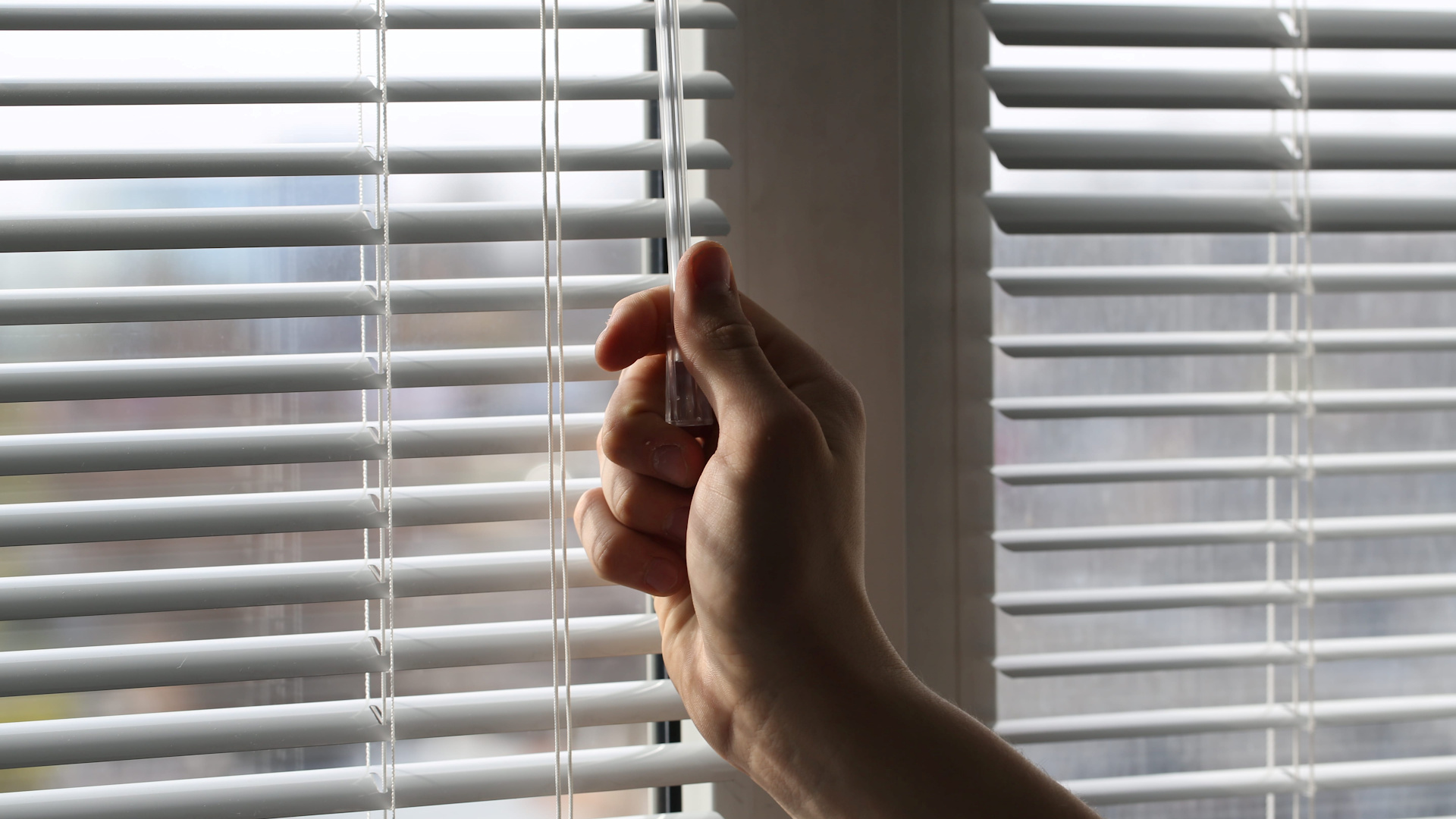 Dusting window blinds