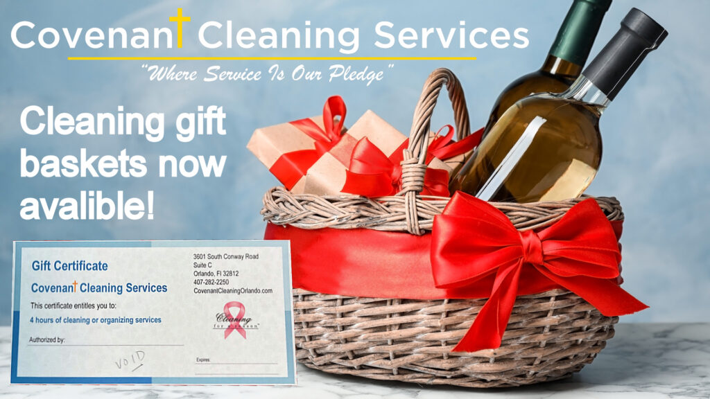 Covenant Cleaning Services now offers cleaning gift baskets!
