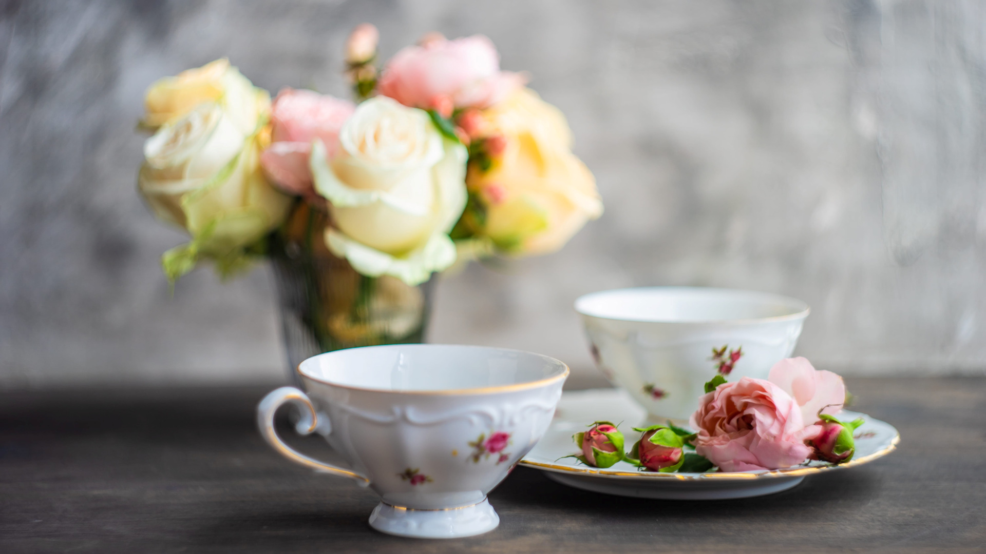 Tea time for mom.