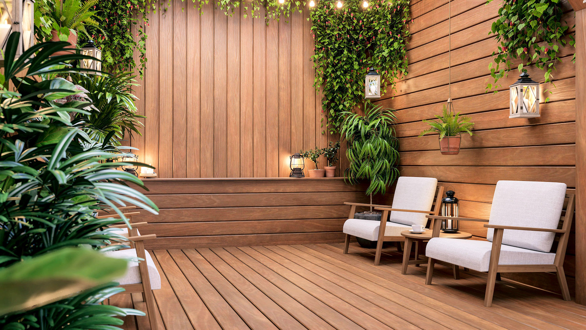 Cleaning the outside front of buildings, porches and decks.
