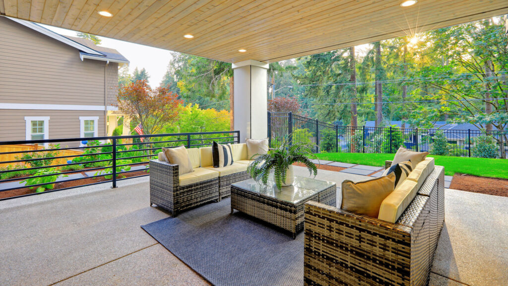 Cleaning the outside front of buildings, porches and decks.